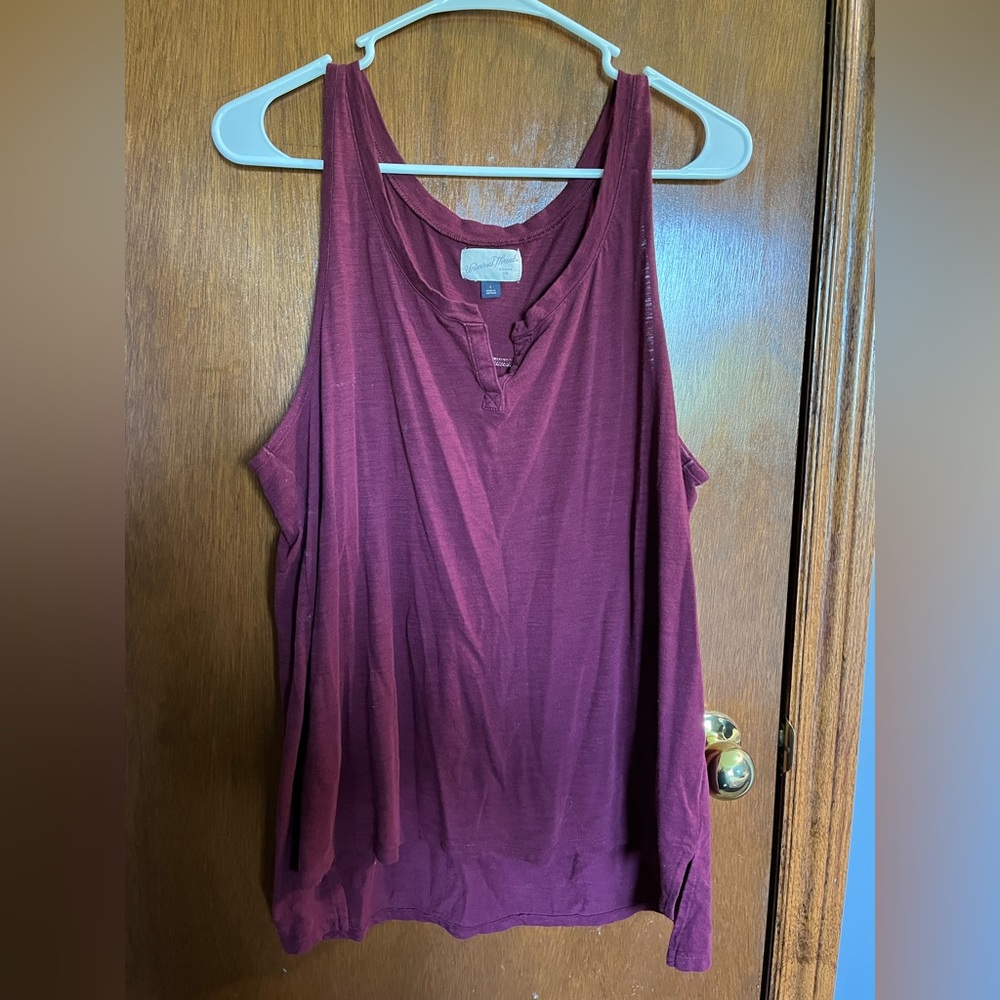 Universal Thread Maroon Tank Top Size Large